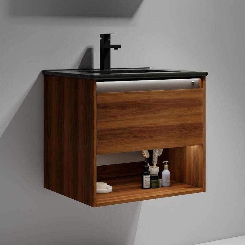 Blossom Bergen Wall Mounted Floating Bathroom Vanity with Sink