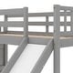preview thumbnail 8 of 16, Merax Twin Over Twin Bunk Bed with Convertible Slide and Stairway