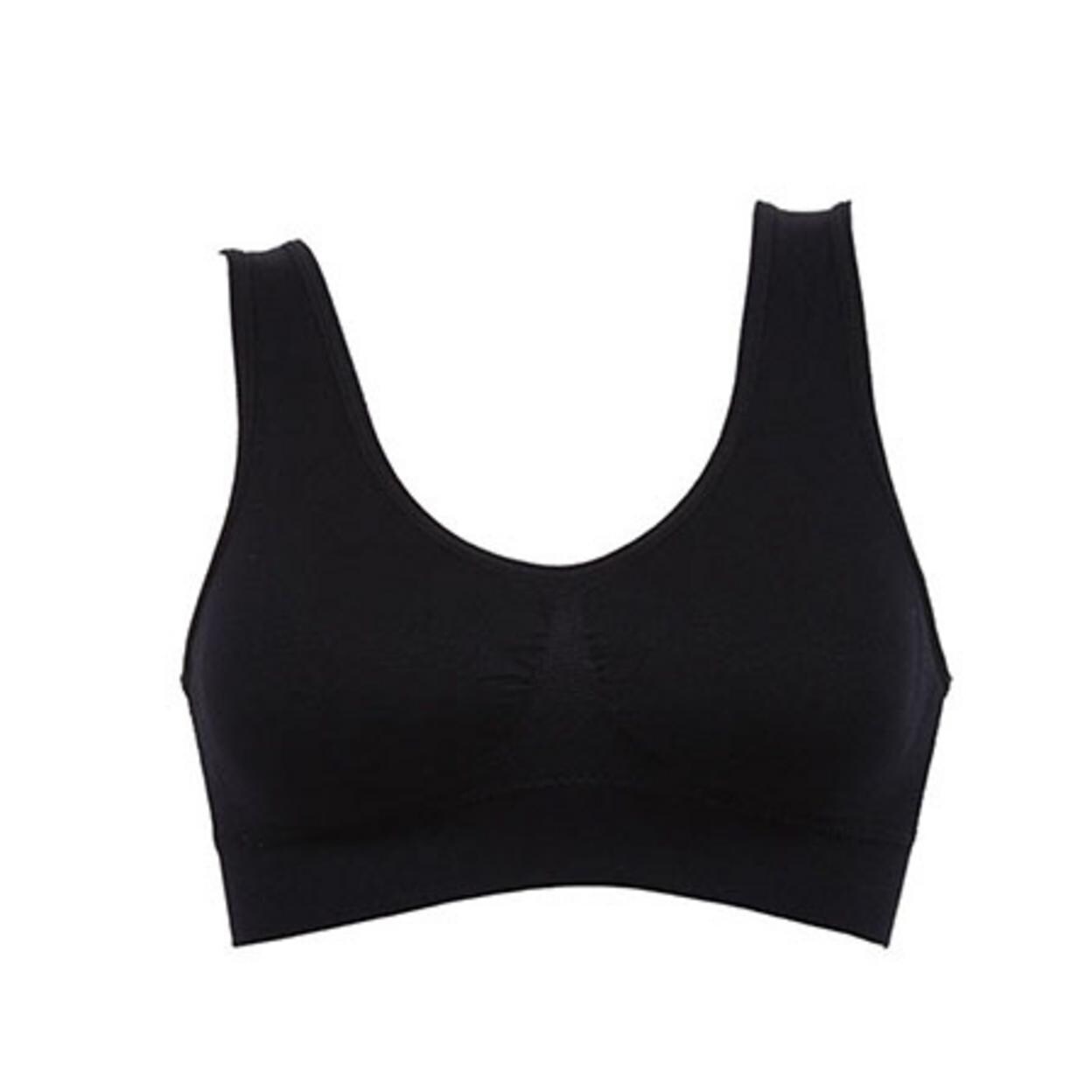 black crop sports bra