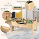 preview thumbnail 5 of 8, Costway All-in-One Kids Activity Table with Reversible Blackboard & - See Details