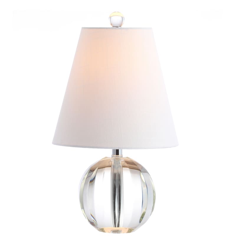 Goddard 16" Crystal Ball/Metal LED Table Lamp, By JONATHAN Y - Clear