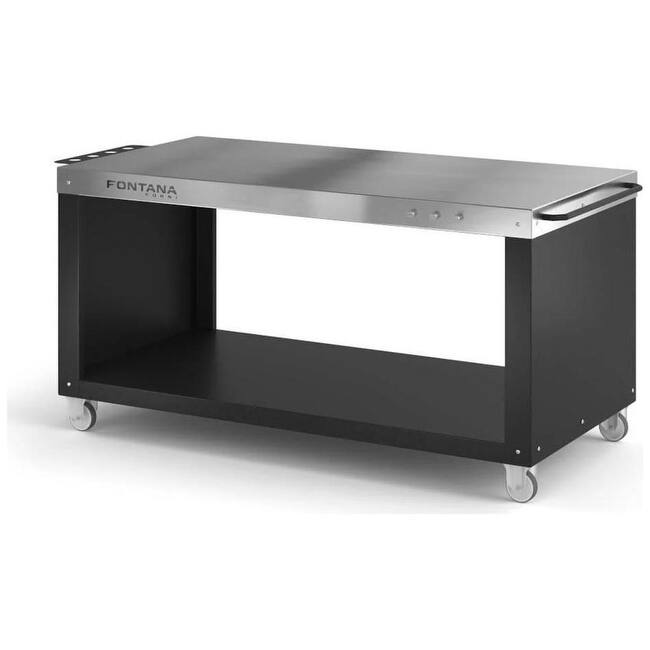 Fontana FTPD Pizza Desk with Tool Holder and Non-Stick Stainless Steel - Stainless