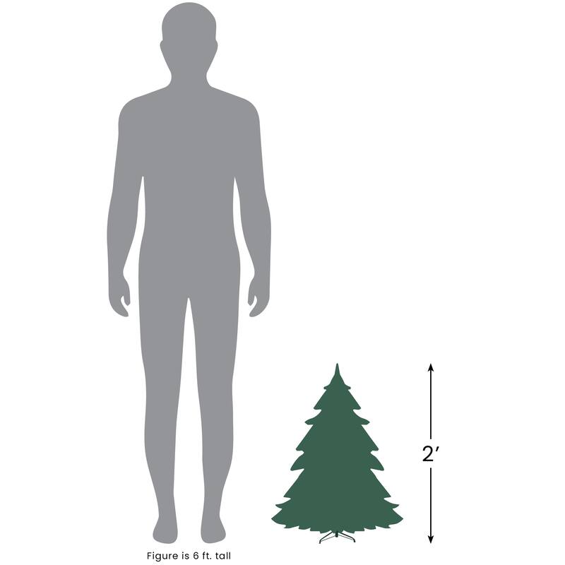 Mixed Cashmere Berry Pine Medium Artificial Christmas Tree - 24" - Unlit - 2 Foot