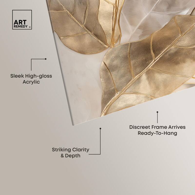 Golden Boughs Acrylic by Art Remedy, Ready to Hang