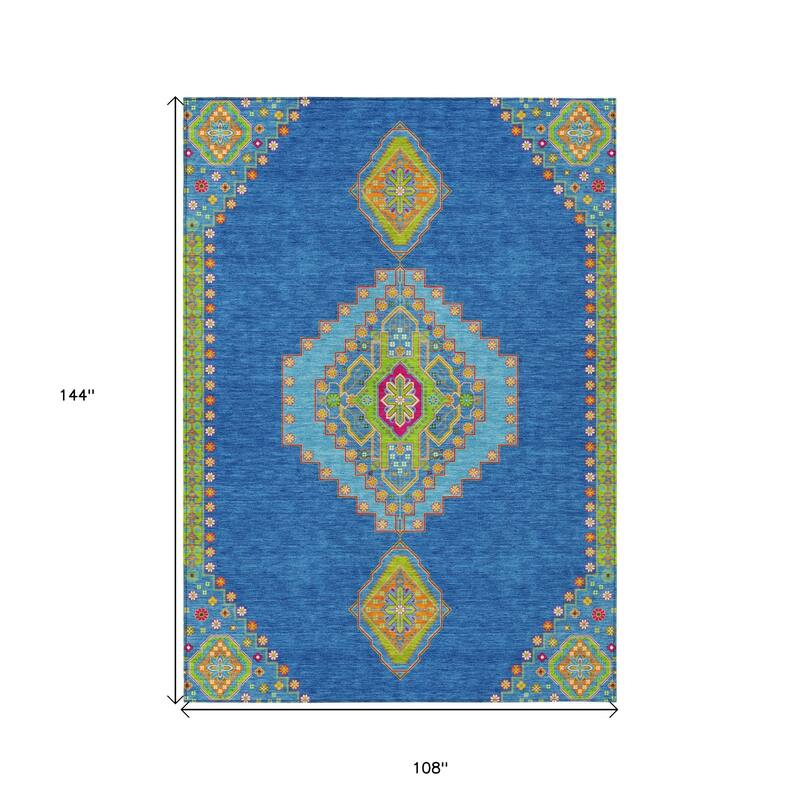HomeRoots Oriental Traditional Rectangle Outdoor Rug