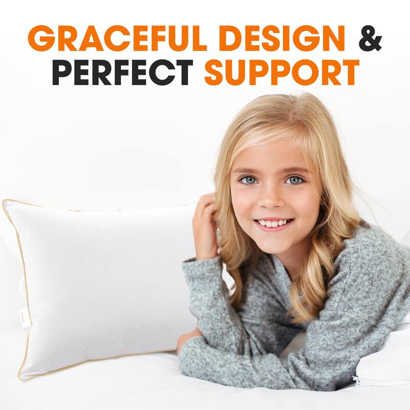 Cheer Collection 14x19-inch Hypoallergenic Toddler Pillow