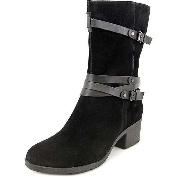 Bandolino Ursal Round Toe Suede Mid Calf Boot