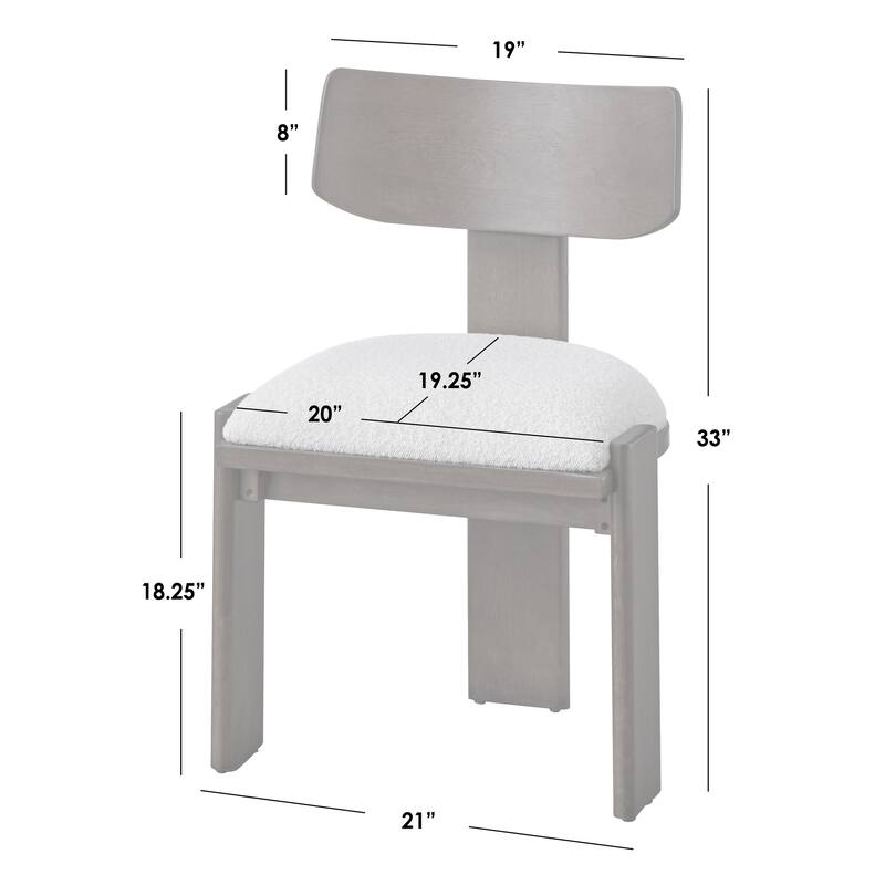 Lifestorey Lennon Solid Wood Dining Chair (Set of 2)