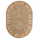 preview thumbnail 40 of 40, SAFAVIEH Handmade Heritage Alexia Traditional Oriental Wool Rug 4'6" x 6'6" Oval - Green/Gold - Oval