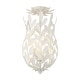 preview thumbnail 1 of 9, Crystorama Lighting Group 563_CEILING Broche 3 Light 10" Wide Matte White