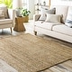 preview thumbnail 17 of 19, Livabliss Chitanis Hand Braided Area Rug Tan - Round - 6' x 6'