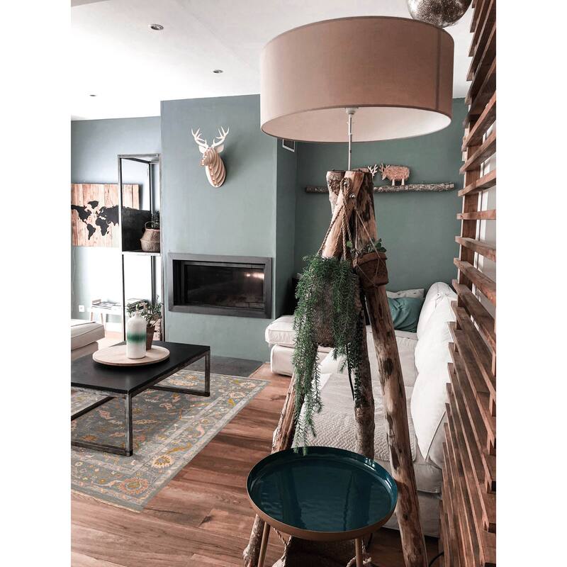 ECARPETGALLERY Hand-knotted Modern Oushak Sage Wool Rug - 7'10 x 10'0