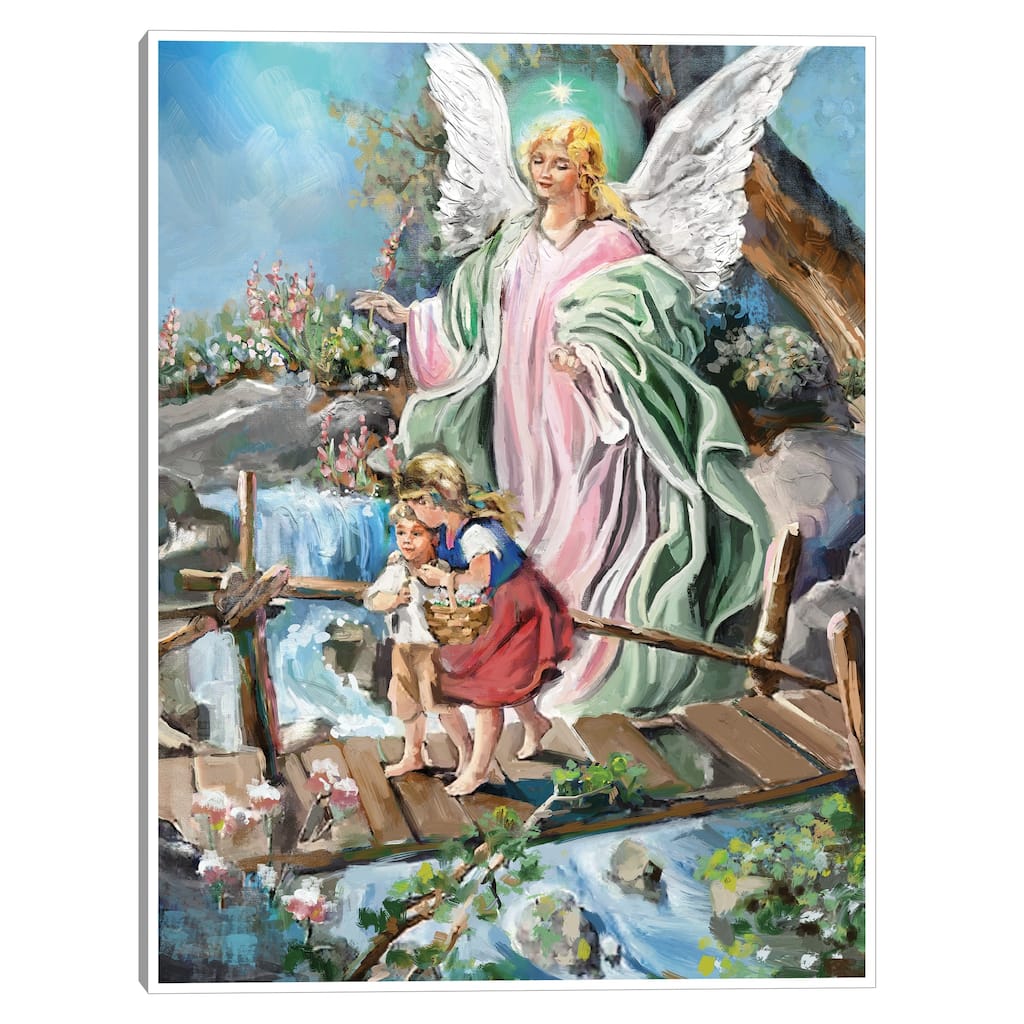 The Guardian Angel By Studio Arts Canvas Art Print