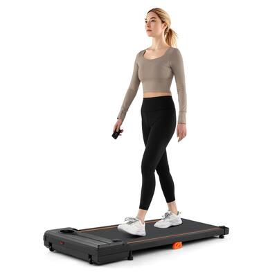 Compact Under Desk Treadmill for Home Office with 2.5HP Motor and Dual Shock Absorption - 43" x 19" x 4.7"