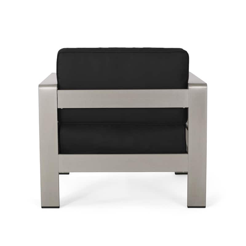 Cape Coral Outdoor Club Chairs with Optional Sunbrella Cushions (Set of 2) by Christopher Knight Home