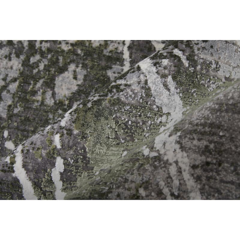 Grand Bazaar Lindstra Machine Made Abstract Modern Area Rug