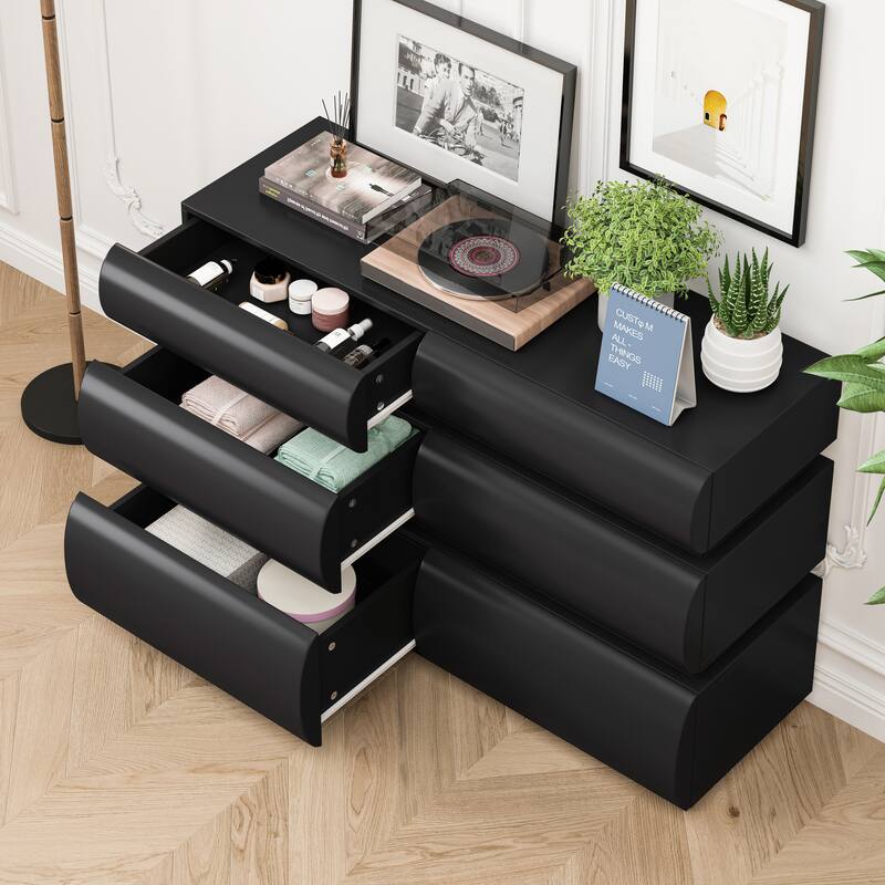 Modern 6/8 Drawer Dresser Chest without Handle
