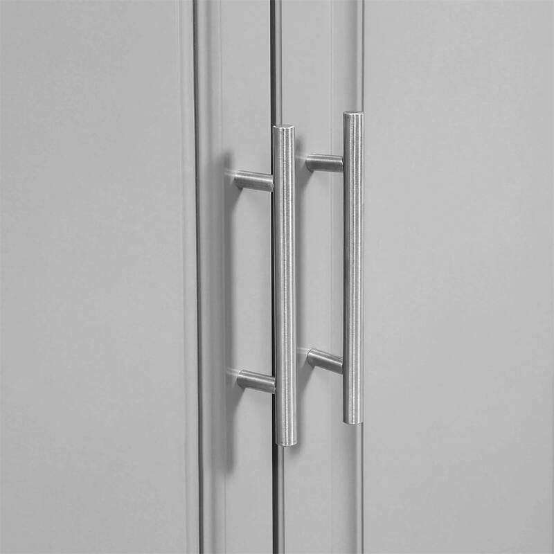 Rolling Kitchen Island Cart with 2 Drawers, Spice, Knife and Towel Rack