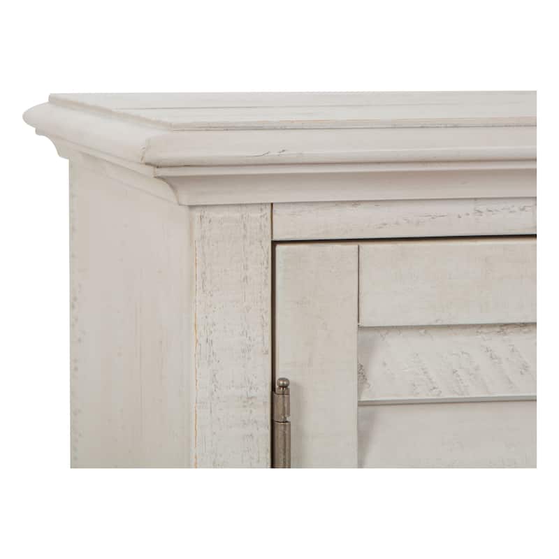 Magnussen Home Newport Alabaster Entertainment Wall - 114"W x 18"D x 86"H