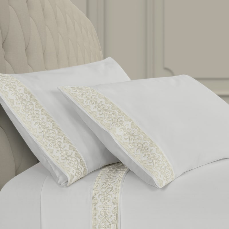J. Queen New York Majestic Embroidered Pillow Case Pair