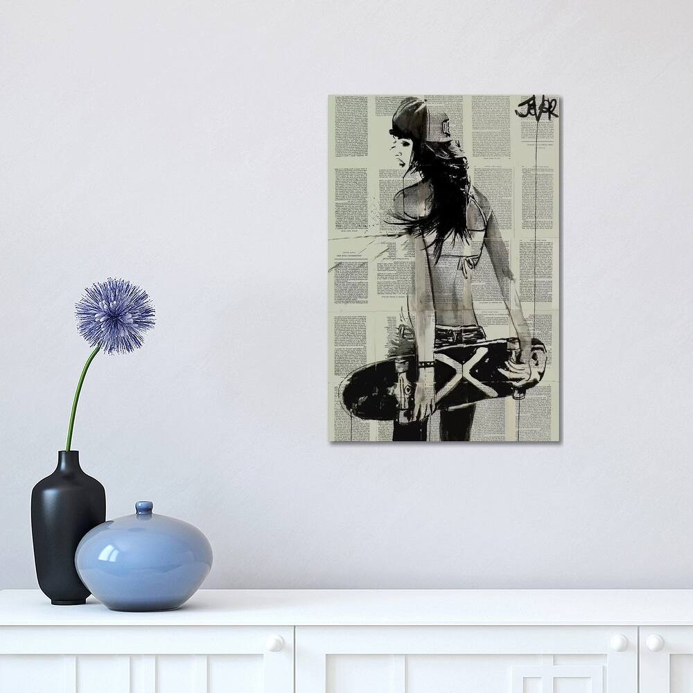 iCanvas "Sk8ter Gurl" by Loui Jover Canvas Print