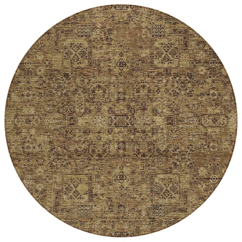 HomeRoots Floral Transitional Rectangle Outdoor Rug