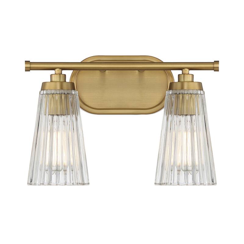 Savoy House 8-1745-2 Chantilly 2 Light 14" Wide Bathroom Vanity Light - Warm Brass