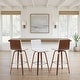 preview thumbnail 52 of 120, Skara Swivel Bar Stool, Upholstered Bar Height Chair with Bentwood Frame