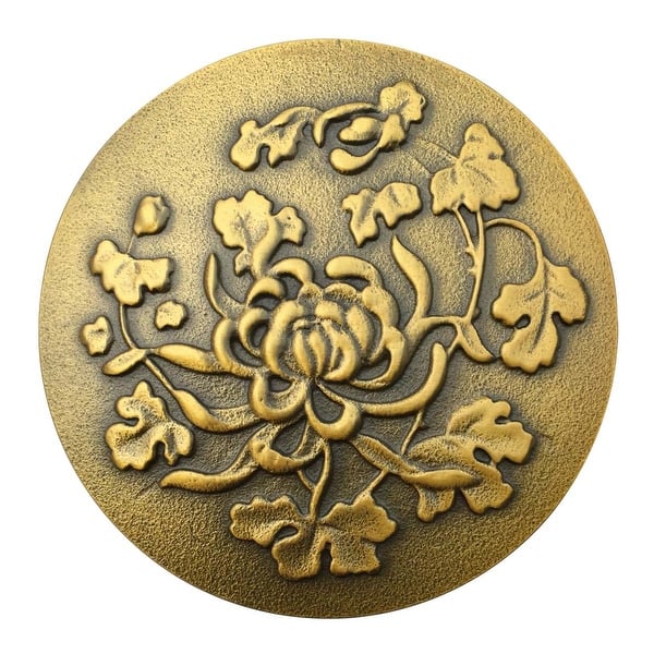 Shop Antique Brass Pop Up Sink Drain Decorative Carving On Sale
