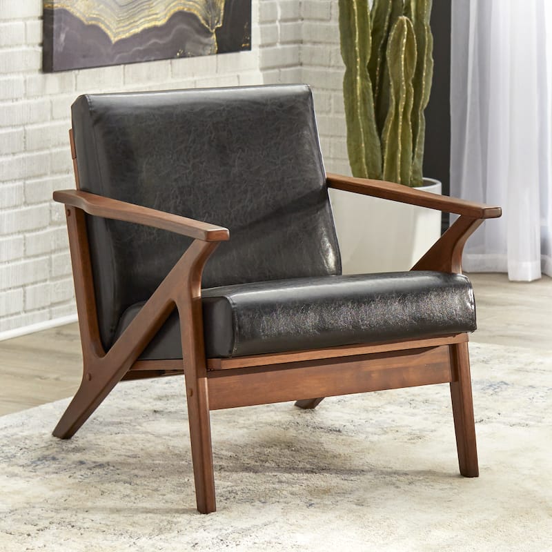 Simple Living Bianca Mid-century Modern Wood Chair - Black