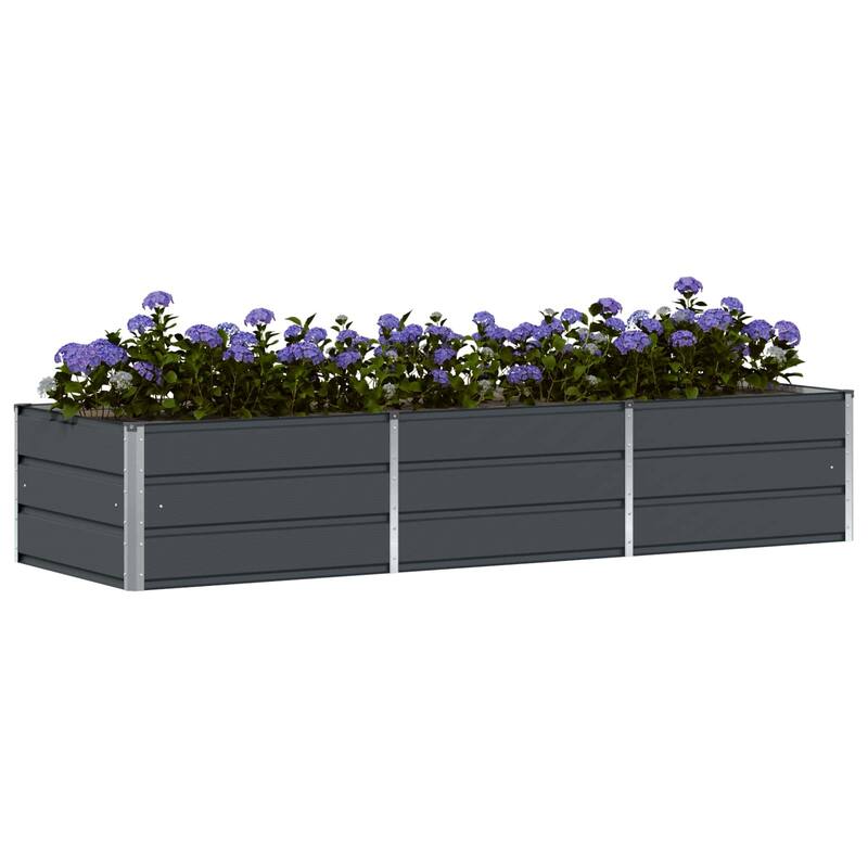 vidaXL Planter in Steel - 62.99 x 31.50 x 17.72