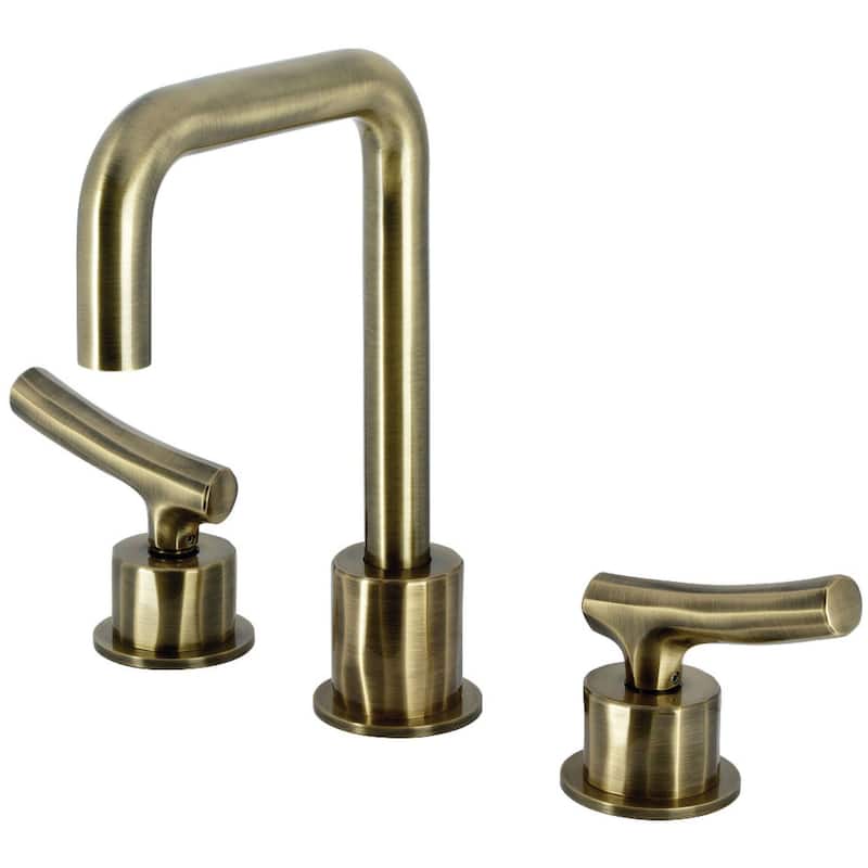Kingston Brass KS145.TKL Hallerbos 1.2 GPM Widespread Bathroom Faucet - Antique Brass