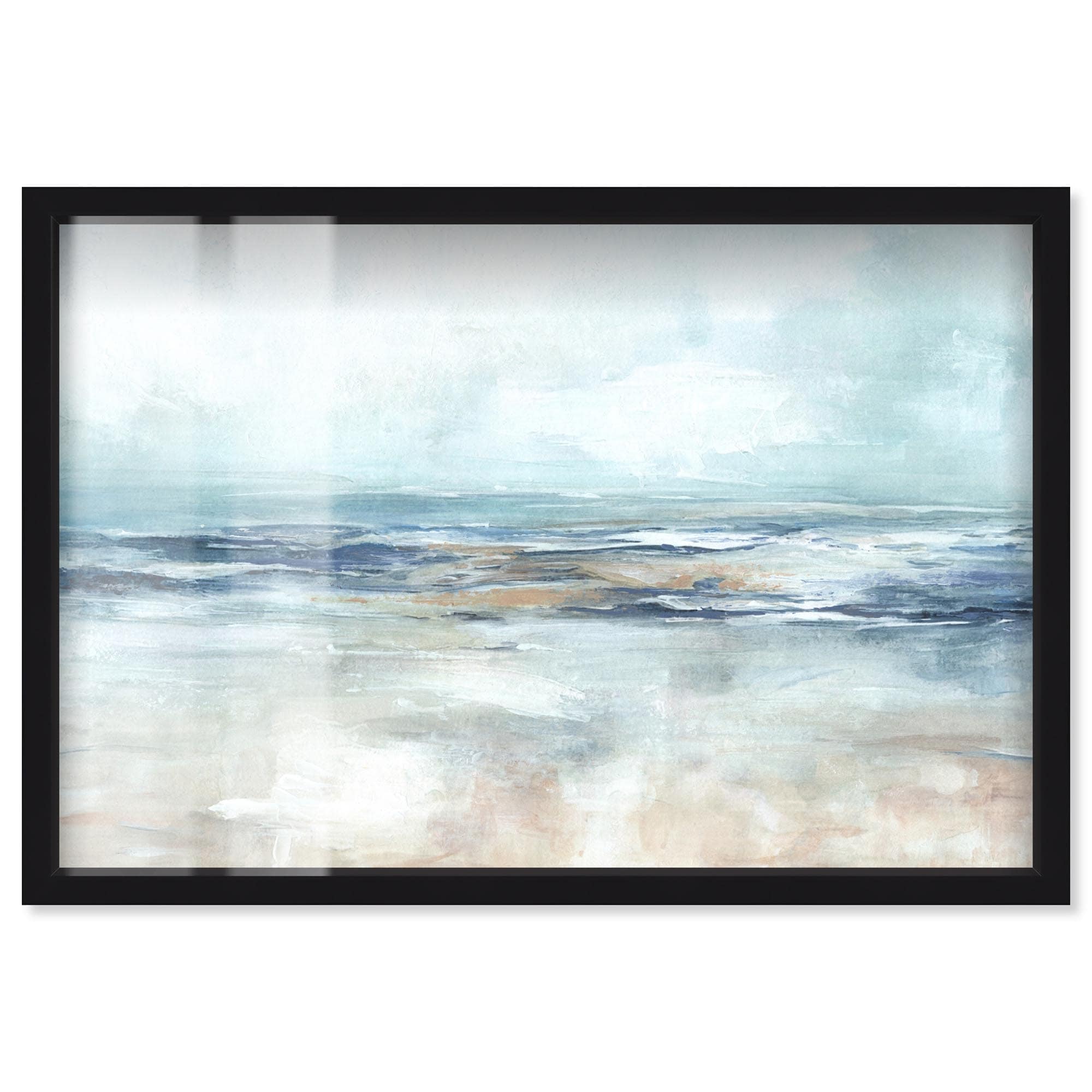 Mediterranean Coastal Art Shadowbox Print by Art Remedy
