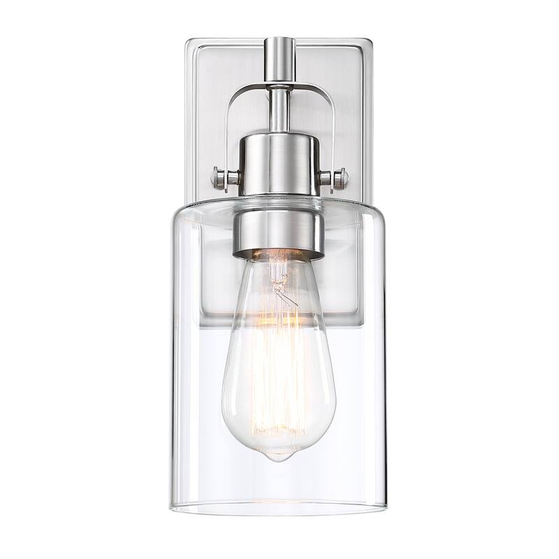 1-Light 4.7-in Modern Vanity Light - Brushed Nickel