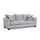 preview thumbnail 5 of 4, Roundhill Furniture Duleek Upholstered Stationary Sofa, Herringbone Silver