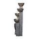preview thumbnail 10 of 15, 5-Tier Outdoor Water Fountain w/LED Lights Garden Waterfall for Home
