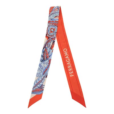 Ferragamo Togo Print Silk Bandeau