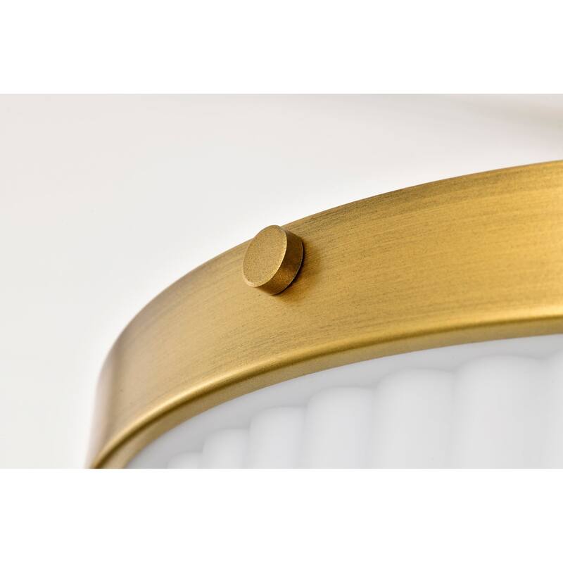 Nuvo Lighting 60/8648 Solara 3 Light 17" Wide Flush Mount Drum Ceiling