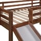preview thumbnail 6 of 8, Twin size Loft Bed Wood Bed with Slide, Stair and Chalkboard, Walnut