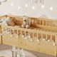 preview thumbnail 65 of 70, Safety Toddler Floor Bed Concise Fence Bed with Guardrails