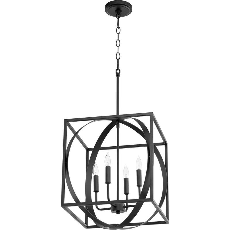Quorum International 4 Light 16" Wide Pendant - Noir