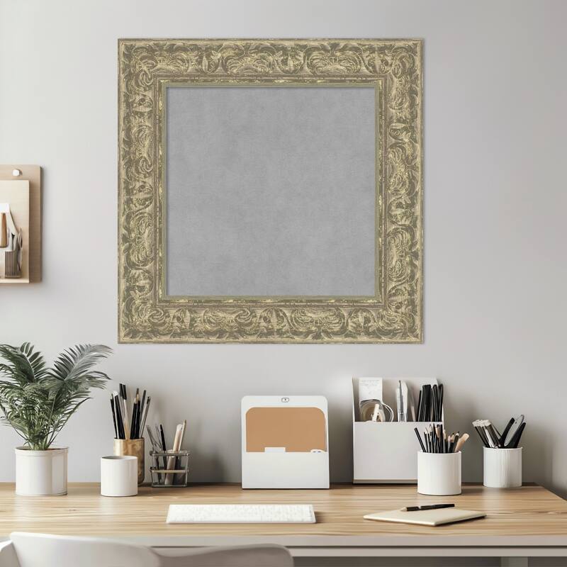 Amanti Art Luxe Antique Silver Framed