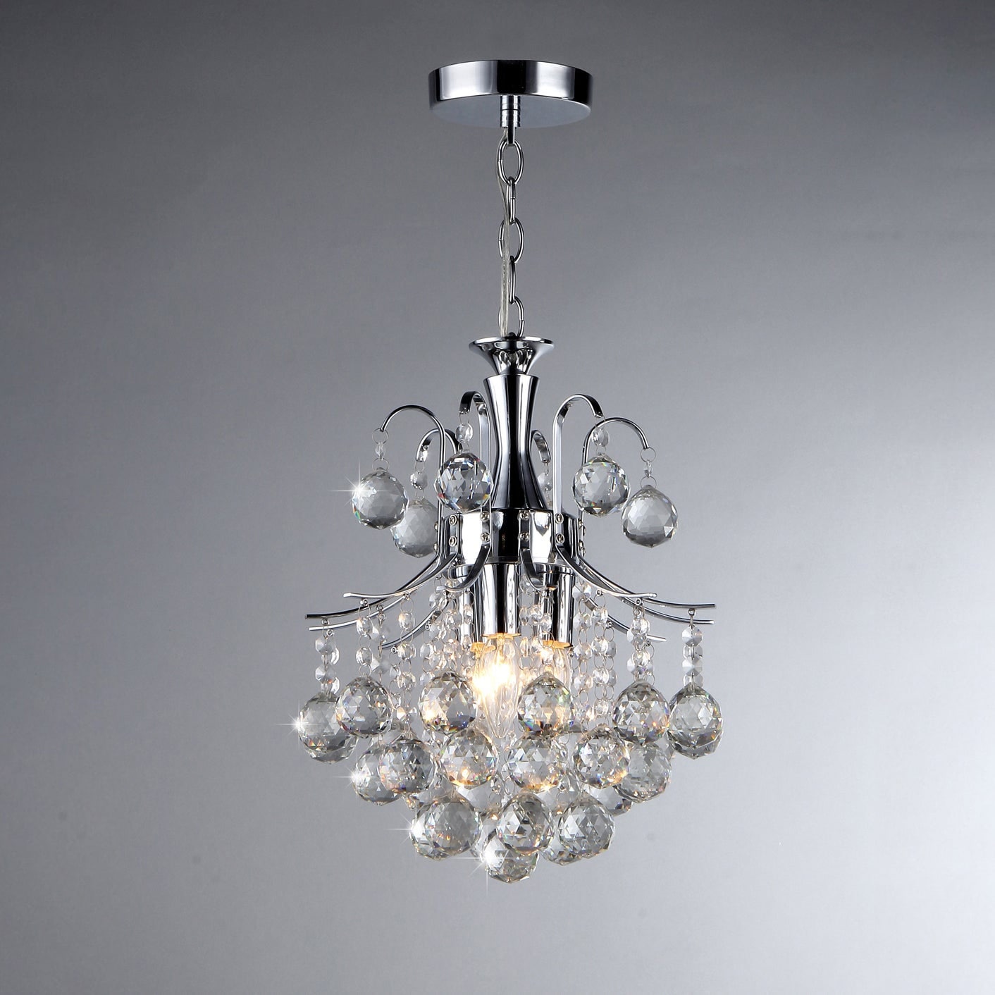 Warehouse of Tiffany Cyan 3-light Crystal Chandelier