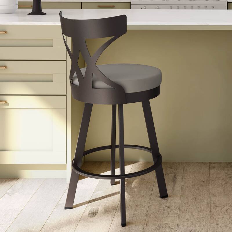 Amisco Washington Swivel Counter Stool