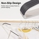 preview thumbnail 20 of 38, Clothes Hangers Plastic Coat Hangers Non-Slip Space-Saving Swivel Hook