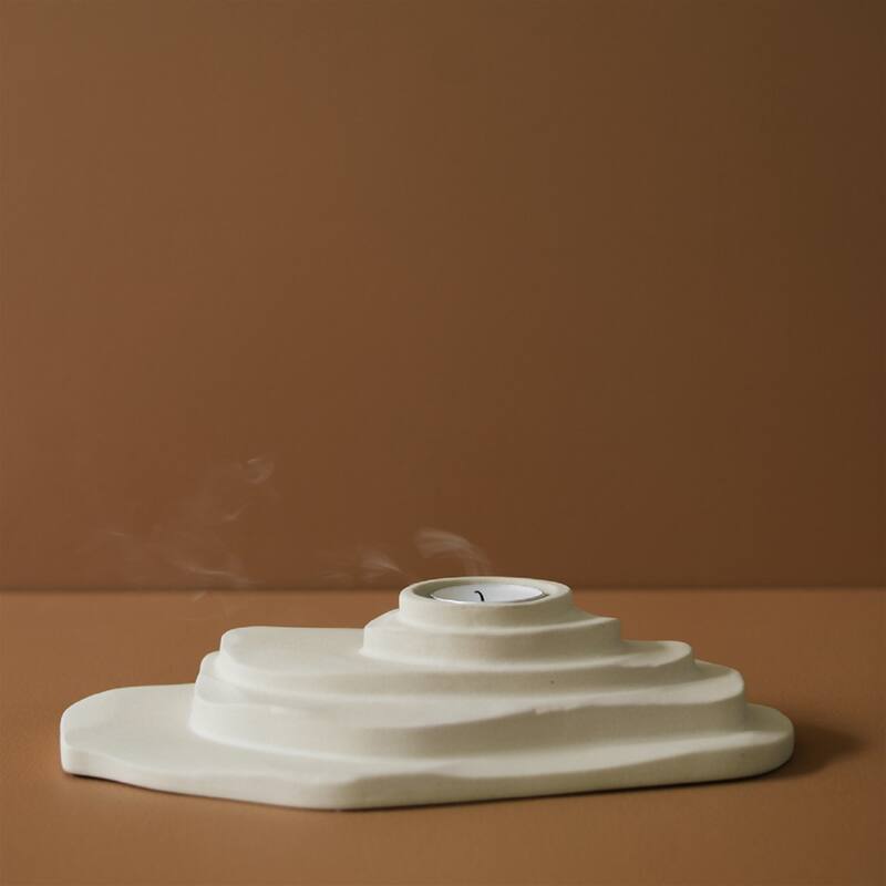 DUNE Candle holder Sandy Cream - Sandy Cream