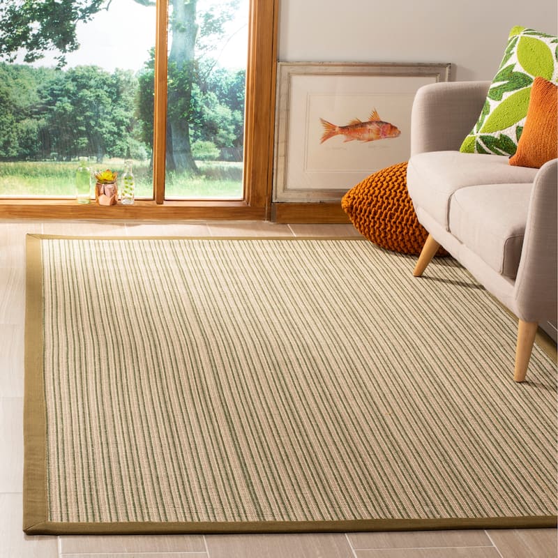 SAFAVIEH Natural Fiber Virgia Sisal Rug - 3' x 5' - Multi/Green