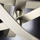 preview thumbnail 4 of 4, Luxury Industrial Chic Pendant Light, 11.75"H x 10.125"W, with Modern Farmhouse Style, Brushed Nickel Finish by Urban Ambiance