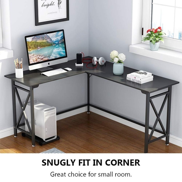 Best Corner Gaming Computer Desk White Wood Small Table Study