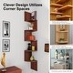 preview thumbnail 25 of 25, NOVA FURNITURE 5 Tiers Floating Teen Wall Mount Corner Bookcase and Bookshelf, Home Decor Display Shelves for Small Space Living
